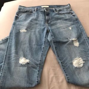 BANANA REPUBLIC Distressed Straight Leg Jeans